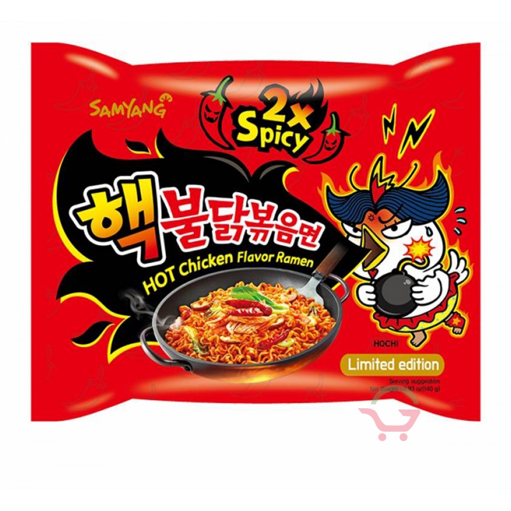 Samyang Buldak Hot Chicken Flavor Ramen 140g 2X Spicy