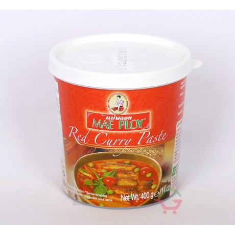 Mae Ploy Pâte de Curry rouge 400g